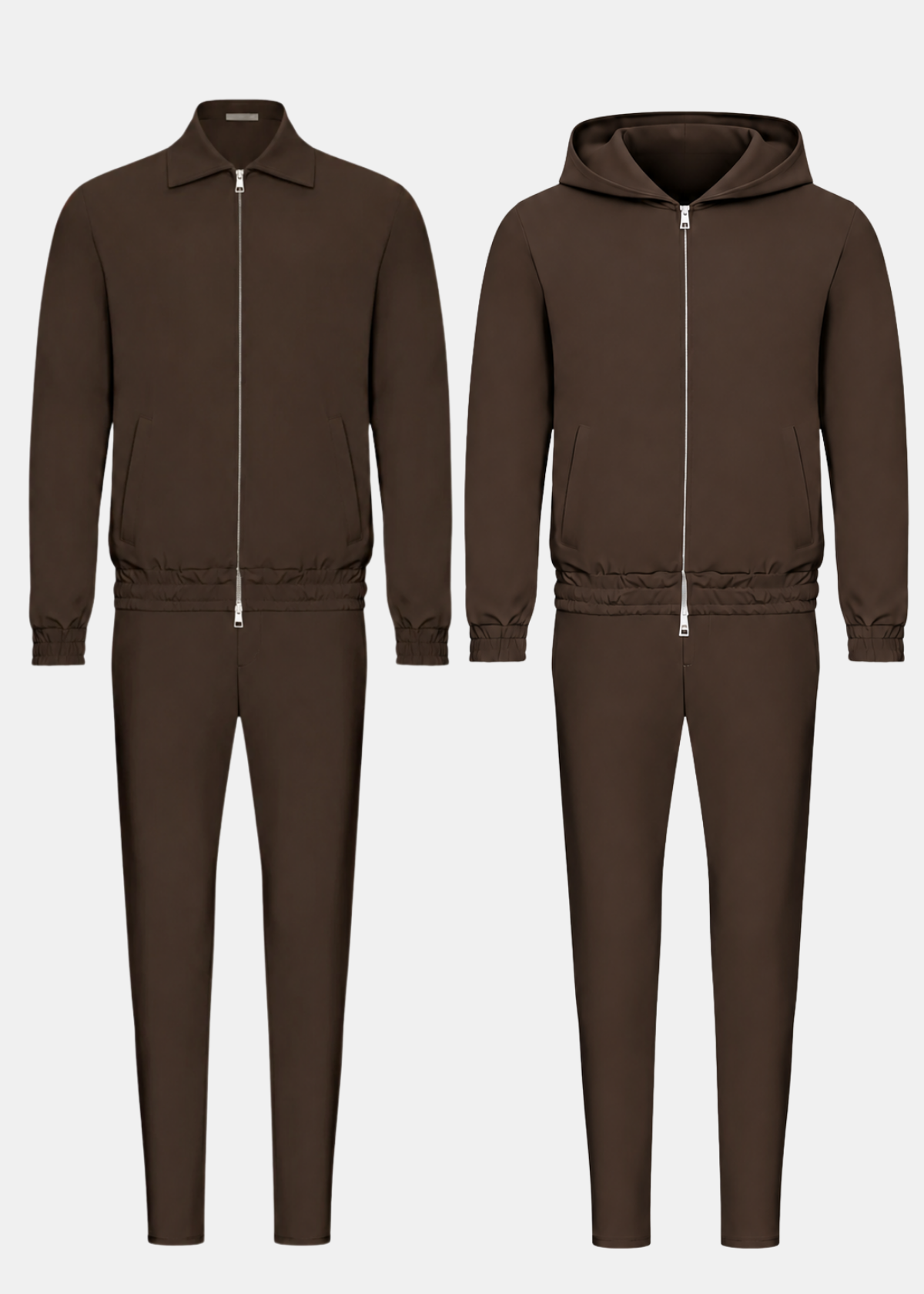 Combi-set | Techsuit | Techsuit capuchon | Bruin